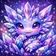 Colorful abstract design of an animal avatar with geometric shapes
